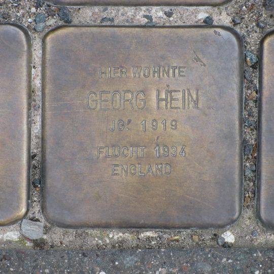 Stolperstein en memoria de Georg Hein