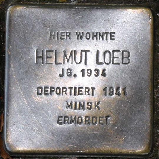 Stolperstein dedicated to Helmut Loeb