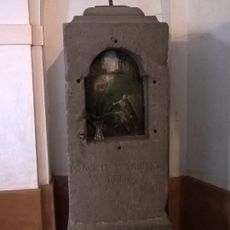 Podstavec kříže v kostele sv. Zikmunda (původně u silnice na Luhov) (Stráž pod Ralskem)