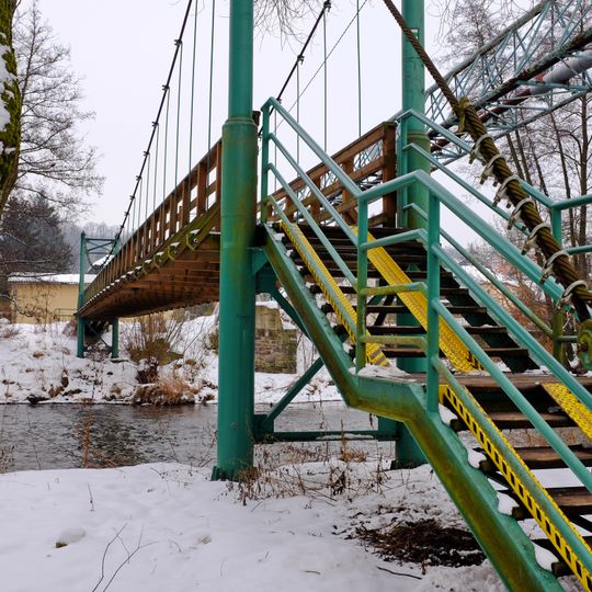 Lávka přes Ohři u Těšovic