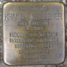 Stolperstein en memoria de Kraine Goldberger