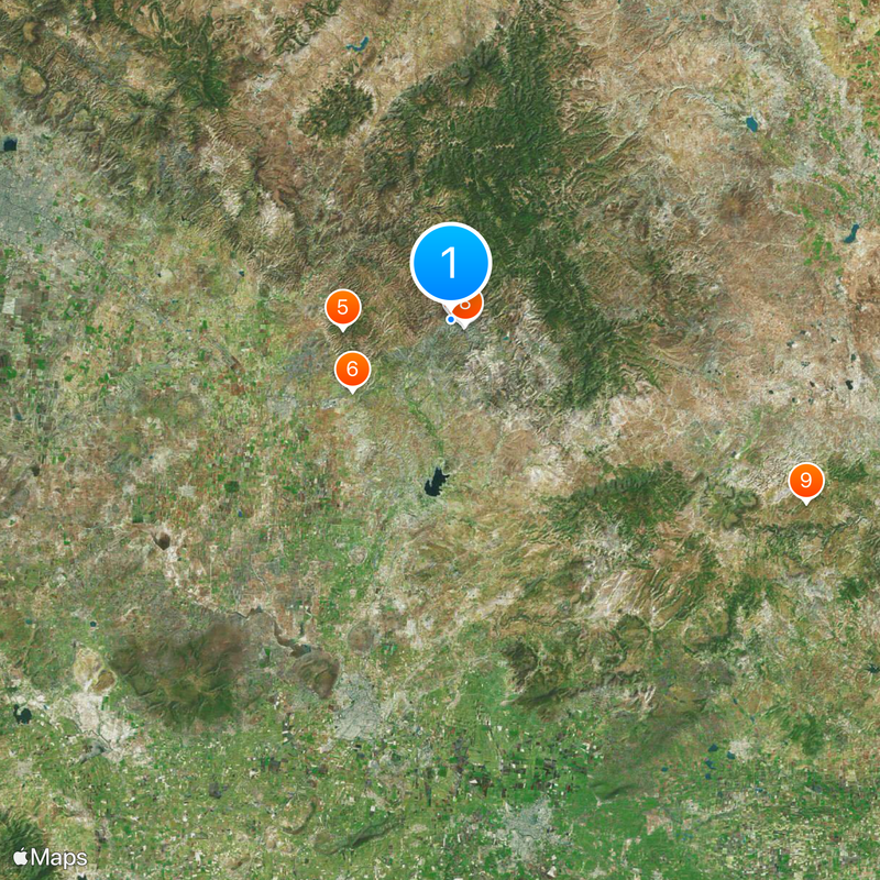 Mumien-Museum von Guanajuato Karte