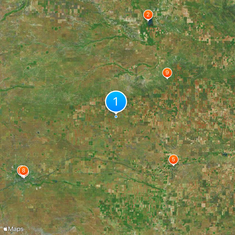 90th Missile Wing LGM-30 Minuteman Missile Launch Sites Map