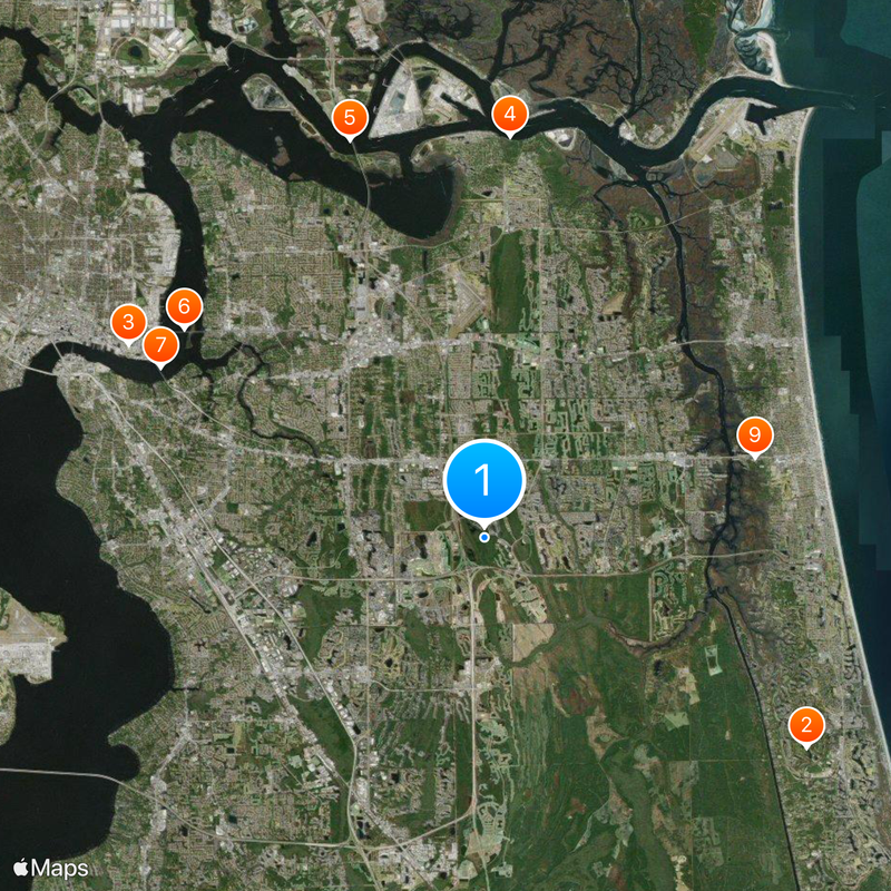 University of North Florida Map