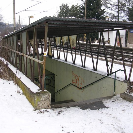 Underpass of Mnichovice train station