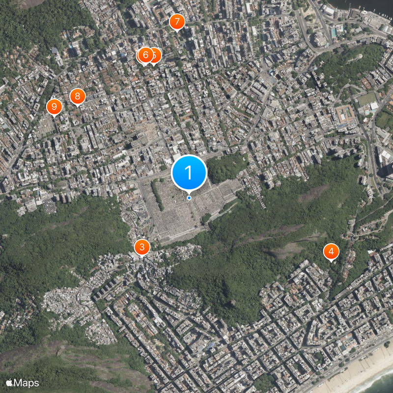 Cemitério de São João Batista Map