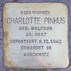 Stolperstein en memoria de Charlotte Pinkus