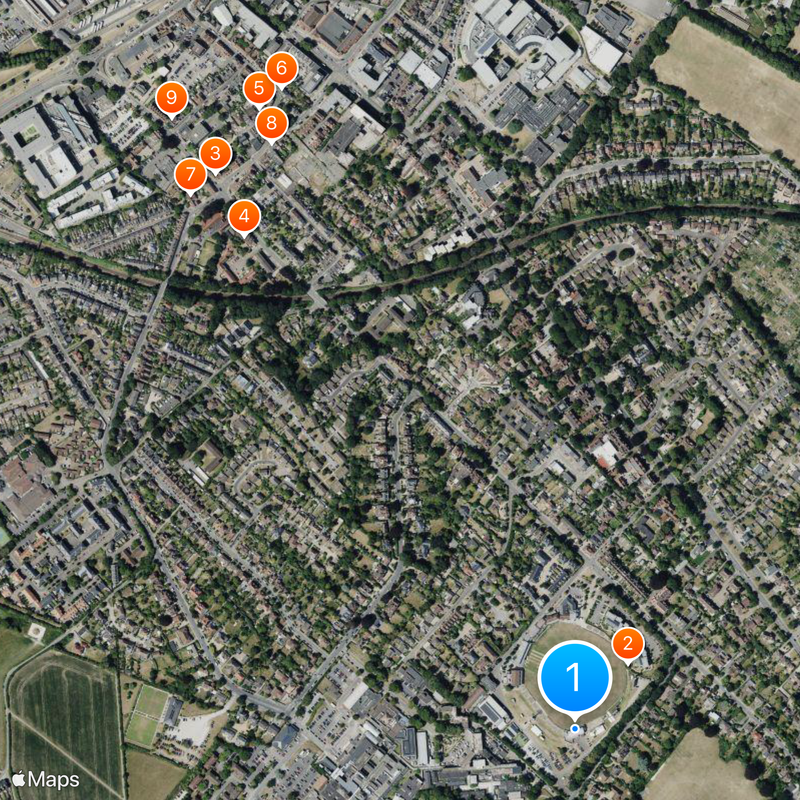 St Lawrence Ground Map