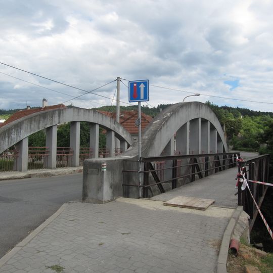 Most Nádražní ulice přes Brumovku ve Valašských Kloboukách