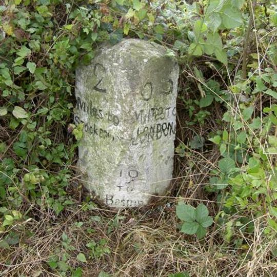 Milestone On South Side 600 Metres East Of Upper Sandy Down Cottage