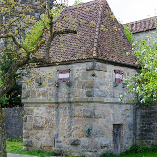 Streichwehr Nähe Röderschütt in Rothenburg ob der Tauber