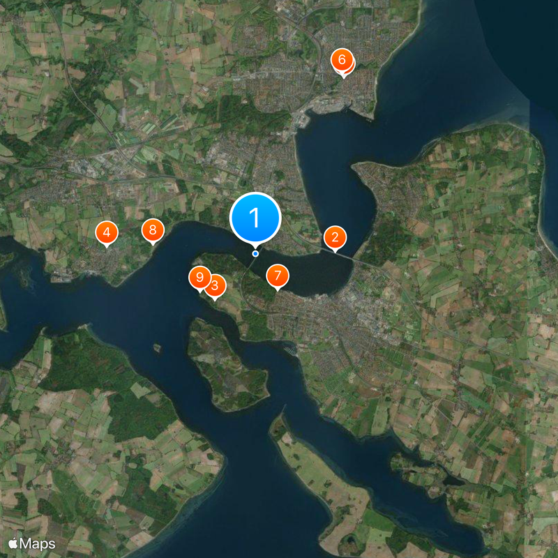 Little Belt Bridge Map