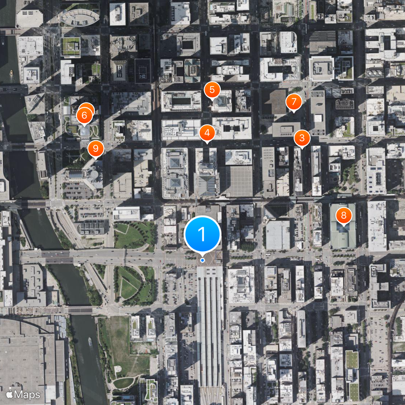 LaSalle Street Station Map