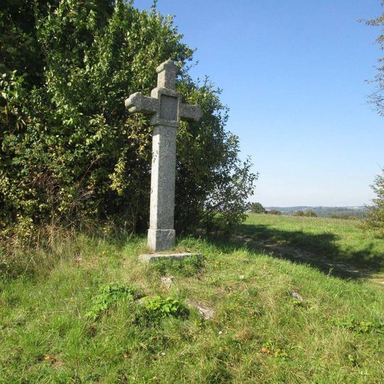 Kříž na křížové cestě u Jistebnice - 9. zastavení