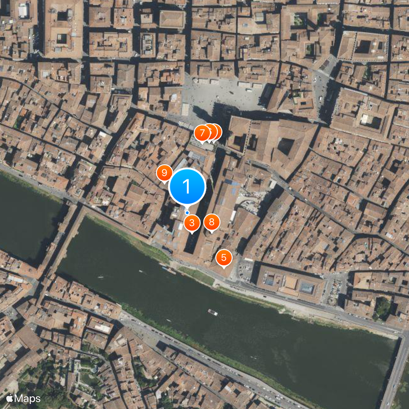 Galerie des Offices Carte