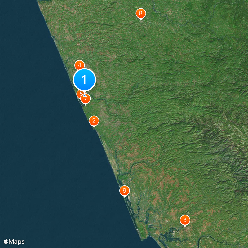 Kasaragod district Map
