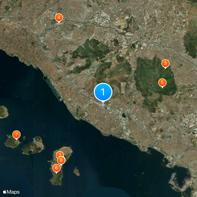 Istanbul Anatolia Palace of Justice Kaart