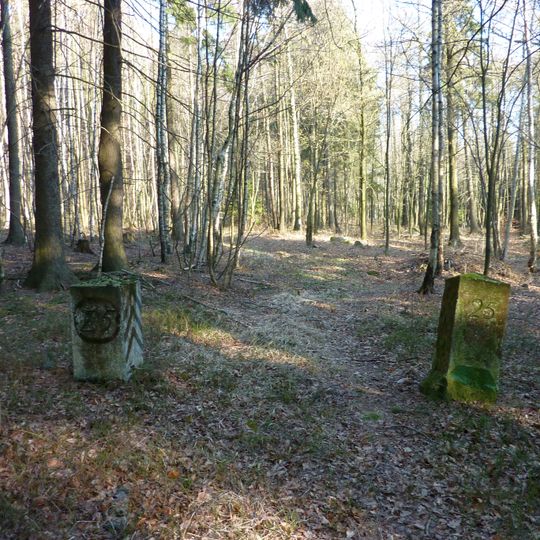 Sächsisch-Preußischer Grenzstein: Pilarpaar Nr. 25