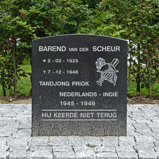 Monument voor Barend van der Scheur