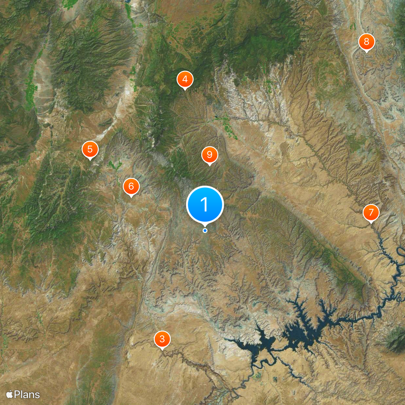 Grand Staircase-Escalante National Monument Map