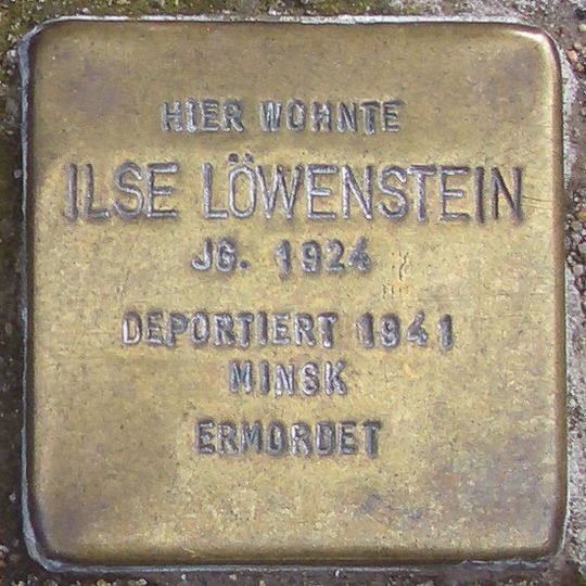 Stolperstein dedicated to Ilse Löwenstein