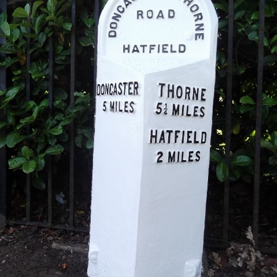 Milepost Approximately 40 Metres To West Of Entrance To Wyndthorpe Hall