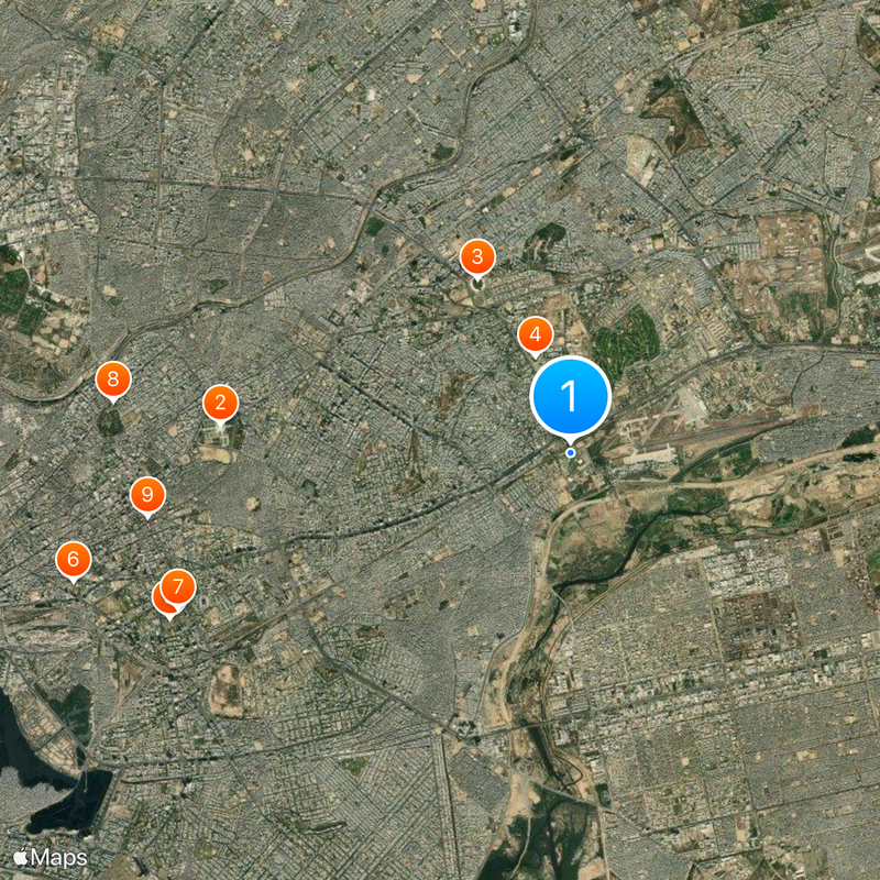 Pakistan Air Force Museum Mappa