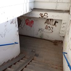 Underpass beneath railway tracks between Hodějovského and Pražská streets