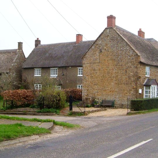 Rose Cottage And Two Cottages Attached To South, With Front Boundary Walls And Railings, And Mounting Block