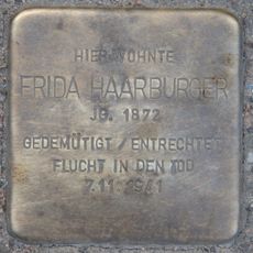 Stolperstein dedicated to Frida Haarburger