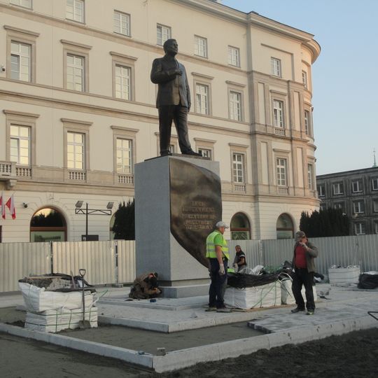 Lech Kaczyński Monument in Warsaw