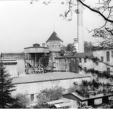 Schüttungsturm der ehemaligen Papierfabrik Forster Straße 10
