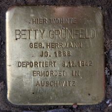 Stolperstein dedicated to Betty Grünfeld