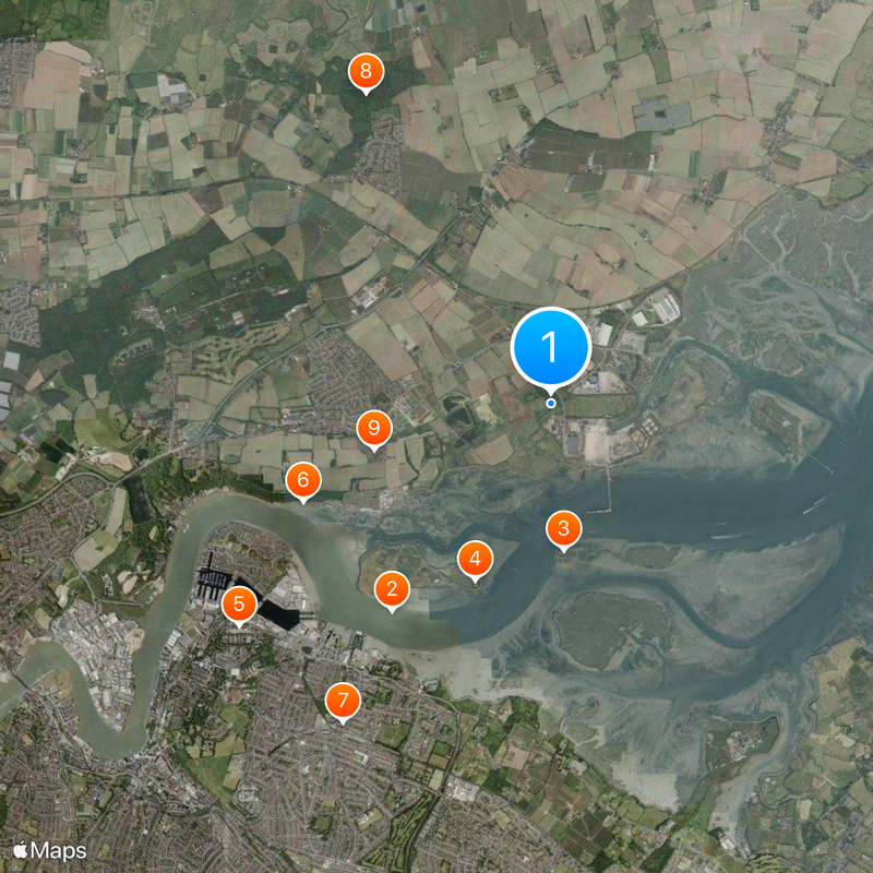 Hoo Peninsula Map