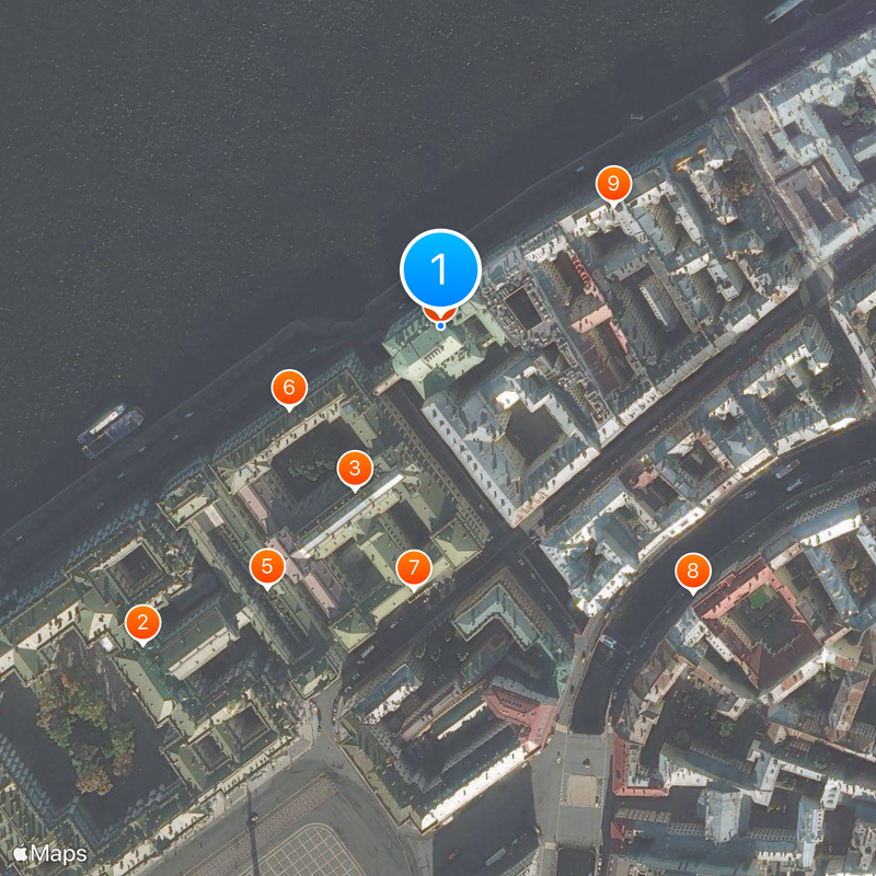 Peter I Winter Palace Carte