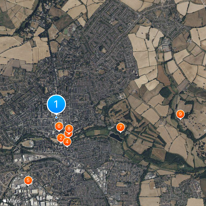 Royal Leamington Spa Carte