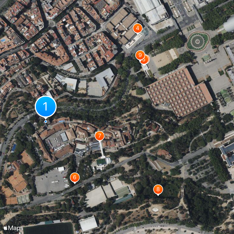 Poble Espanyol Mapa