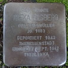 Stolperstein dedicated to Rieka Elsberg