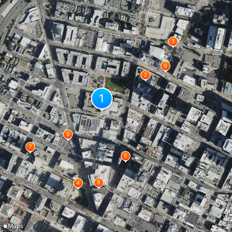 Oakland School for the Arts Map