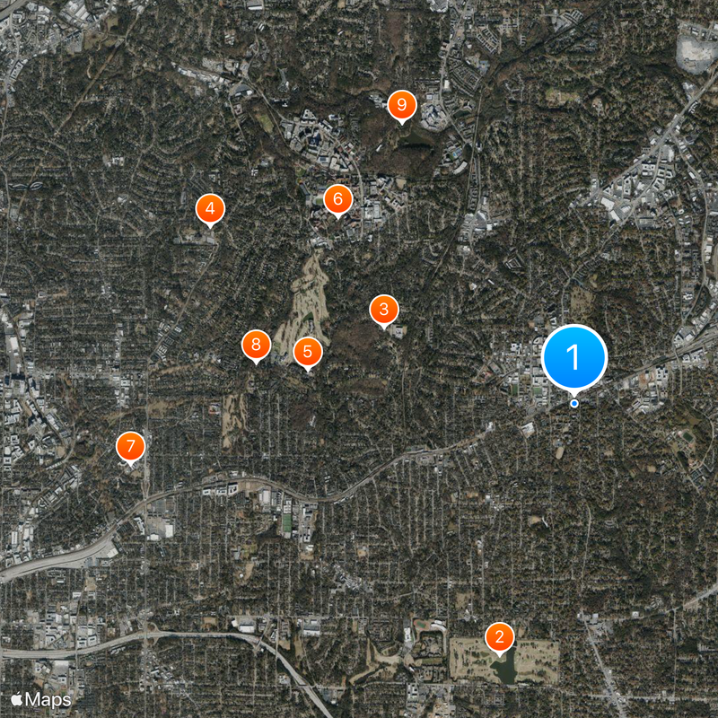 Agnes Scott College Map