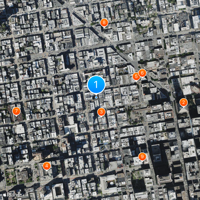 San Francisco cable car system Map