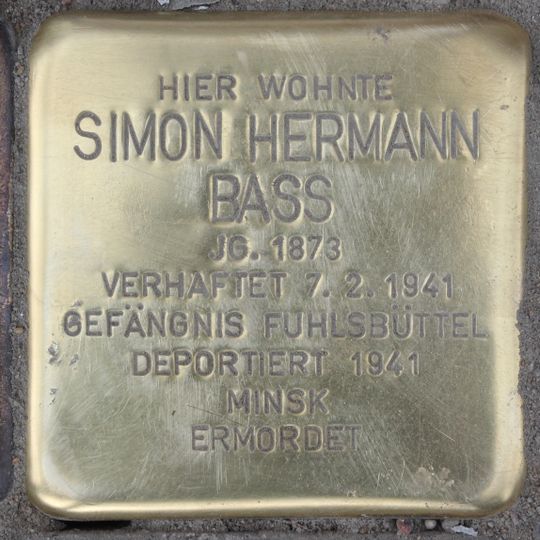 Stolperstein für Simon Hermann Bass