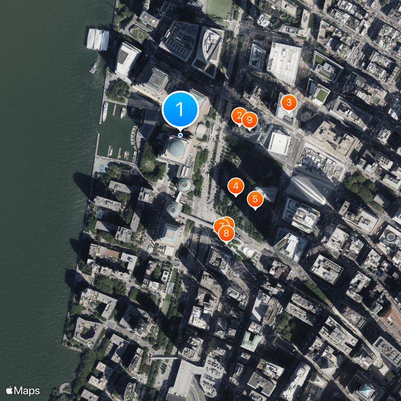 World Financial Center Mapa