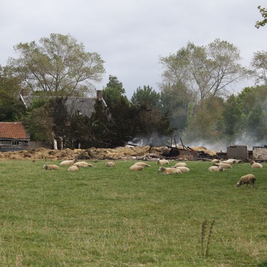 Houten dwarsdeelschuur