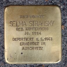 Stolperstein à la mémoire de Selma Stransky