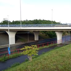 Bridge of Jižní spojka over Rabakovská street