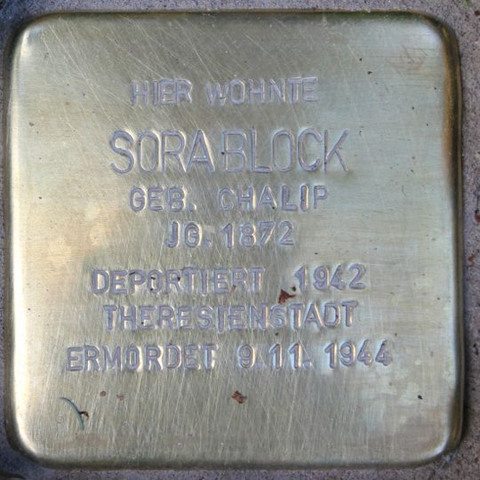Stolperstein für Sora Block