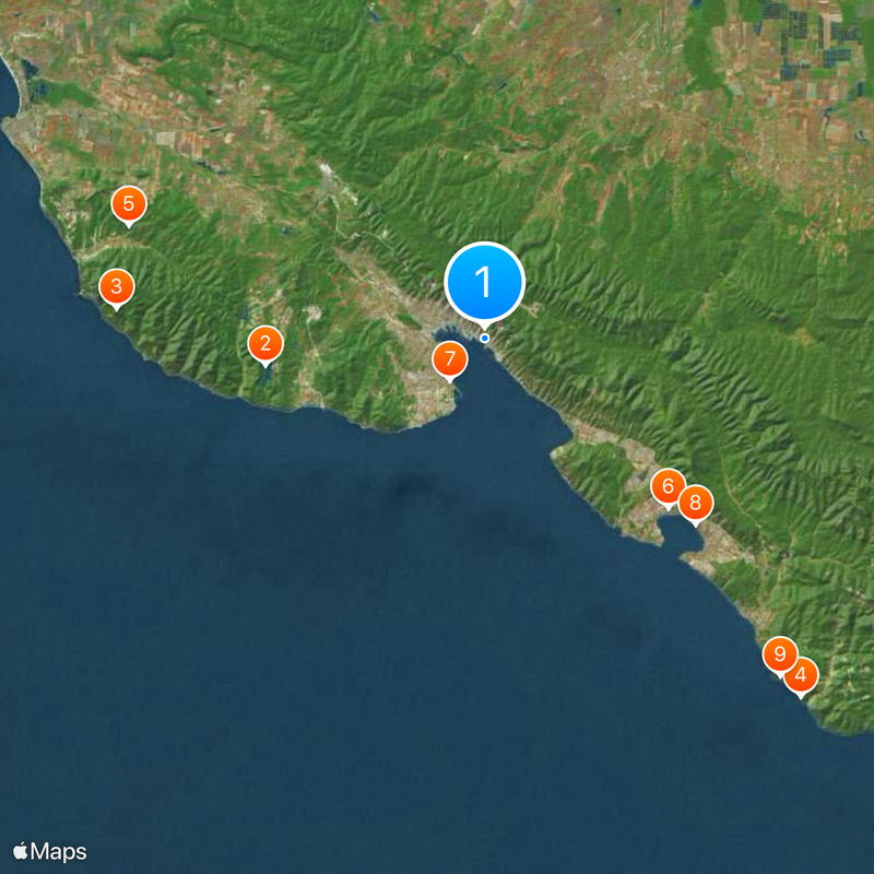 Novorossiysk naval base Map