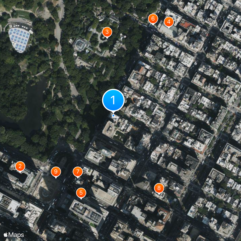Knickerbocker Club Map