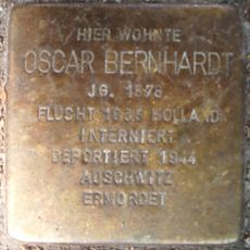 Stolperstein en memoria de Oscar Bernhardt